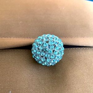 Silver cocktail ring